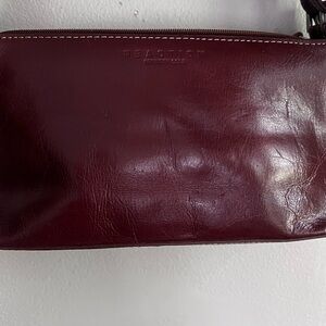 Kenneth Cole Reaction Brown Leather Belt Bag